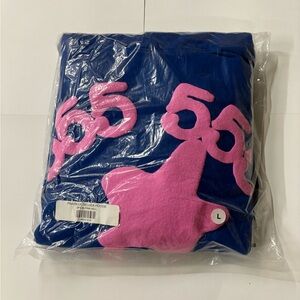 Sp5der Beluga hoodie ‘Blue & Pink’